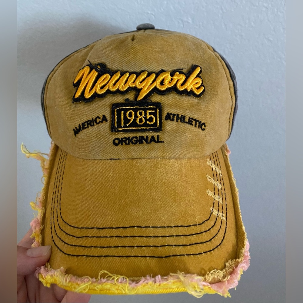 Yellow New York Hat